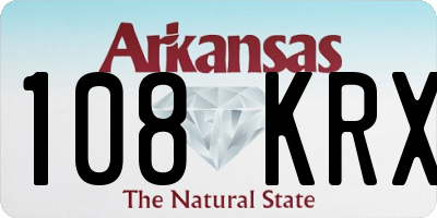 AR license plate 108KRX