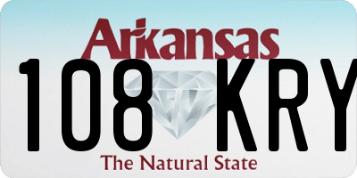 AR license plate 108KRY