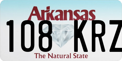 AR license plate 108KRZ