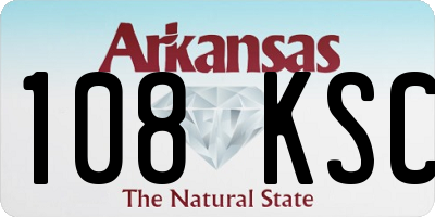 AR license plate 108KSC
