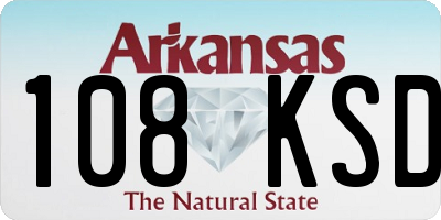AR license plate 108KSD
