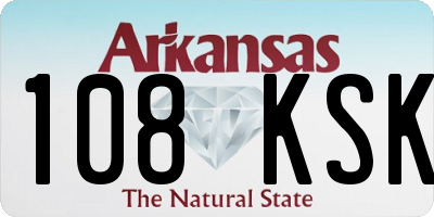 AR license plate 108KSK