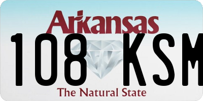 AR license plate 108KSM