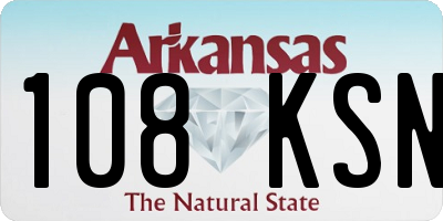AR license plate 108KSN