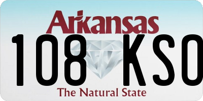 AR license plate 108KSO