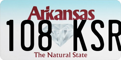 AR license plate 108KSR