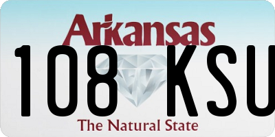 AR license plate 108KSU