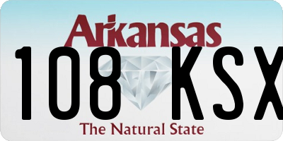 AR license plate 108KSX
