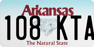 AR license plate 108KTA