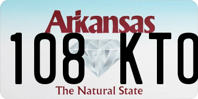 AR license plate 108KTO