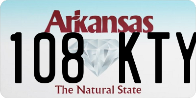 AR license plate 108KTY