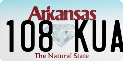 AR license plate 108KUA