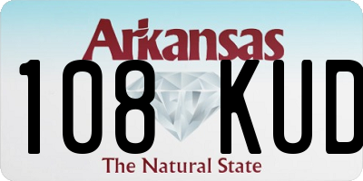 AR license plate 108KUD