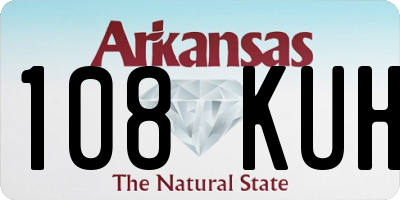 AR license plate 108KUH