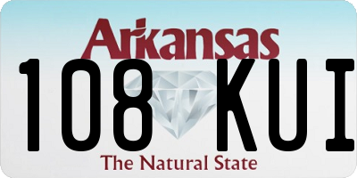 AR license plate 108KUI