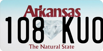 AR license plate 108KUO