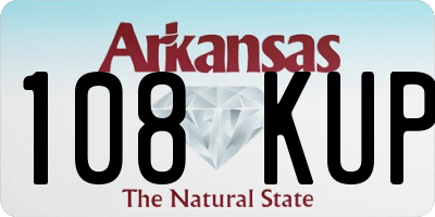 AR license plate 108KUP