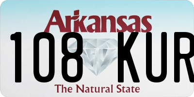 AR license plate 108KUR