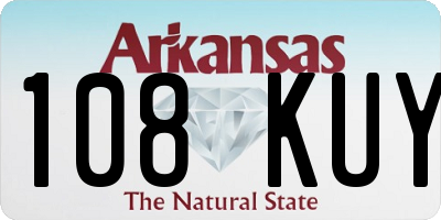 AR license plate 108KUY