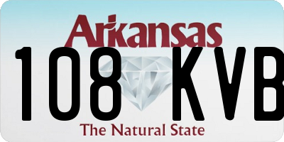 AR license plate 108KVB