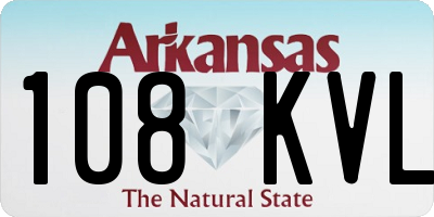 AR license plate 108KVL