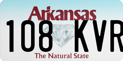 AR license plate 108KVR