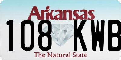 AR license plate 108KWB