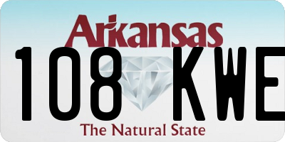 AR license plate 108KWE