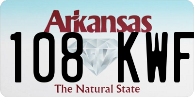 AR license plate 108KWF