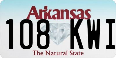 AR license plate 108KWI