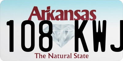AR license plate 108KWJ