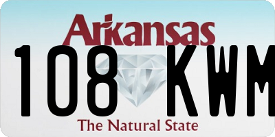 AR license plate 108KWM