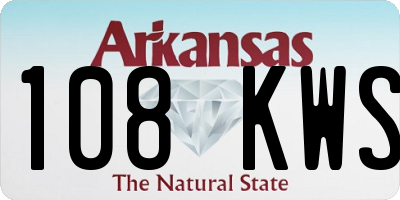 AR license plate 108KWS
