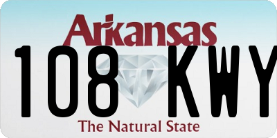 AR license plate 108KWY