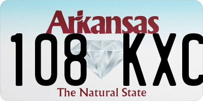 AR license plate 108KXC