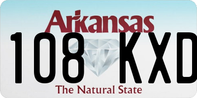 AR license plate 108KXD