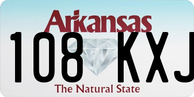 AR license plate 108KXJ