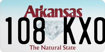 AR license plate 108KXO