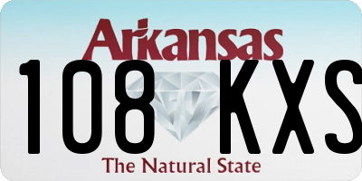 AR license plate 108KXS
