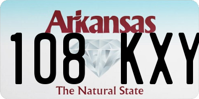 AR license plate 108KXY