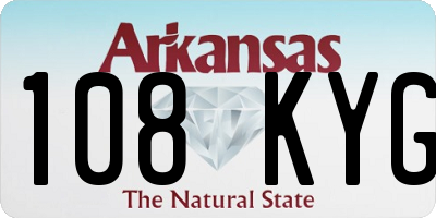 AR license plate 108KYG