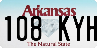 AR license plate 108KYH