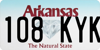 AR license plate 108KYK