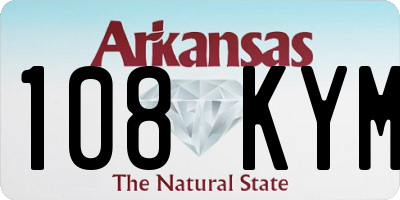 AR license plate 108KYM