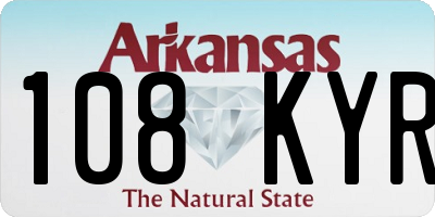 AR license plate 108KYR