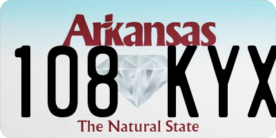 AR license plate 108KYX