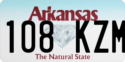 AR license plate 108KZM