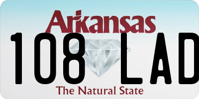 AR license plate 108LAD