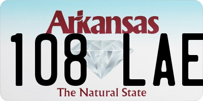 AR license plate 108LAE