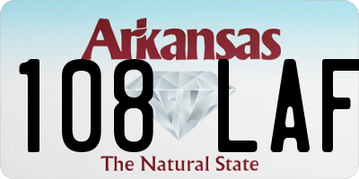 AR license plate 108LAF